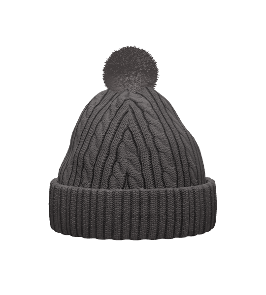 Cable Knit Pom-Pom Beanie