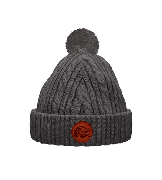 Cable Knit Pom-Pom Beanie